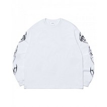 NOMANUAL B.T.G LONG SLEEVE TEE - WHITE