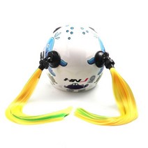 승마용품 승마헬멧 안전 보호 모자 승마체험 헬멧 포니 테일 듀얼 피그 헤어 가발 오토바이 모토 크로스 라, 02 Yellow Green