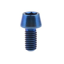 M6 10mm - 40mm 티타늄 알렌 키 테이퍼 헤드 볼트 자전거 헤드셋 브레이크 나사 스크류, Blue