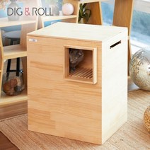 [몬트라움] [디그앤롤][+배변통 포함] 고양이 원목화장실 캣라운지 (색상선택)