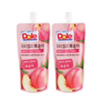 동원 Dole 워터젤리 복숭아 130ML 2개