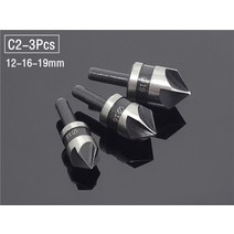 HSS-티타늄 카운터 싱크 디버링 모따기 드릴 1/4 육각 생크 테이퍼 홀 커터 헤드 전동 공구, [07] C2