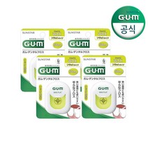 선스타 검 GUM 검 치과 왁스 휴대 치실 플랫 (50m), 1개
