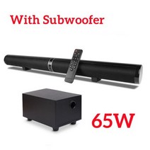 사운드바 TV 홈시어터 스피커 거실 Soundgae-65W 사운드 바 홈 시어터 분리형 블루투스 5.0 에코 월 서브 우퍼 부스트 베이스 포함, 01 B_04 UK Plug