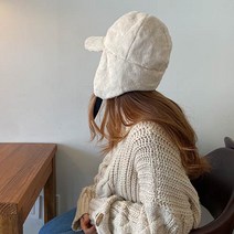 니즈백 겨울 여성 퍼 귀달이 모자