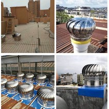 벤츄레이터 무동력 스테인레스 스틸 무전원 후드 지붕 인공 외벽 통합 방풍 작업장 팬 환기 공 배기 팬, 고정 피트를 보내기 위한 300mm(304 스테인