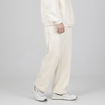 스타일에스 남자 루즈핏 세미 와이드 일자 밴딩 트레이닝 골덴 팬츠