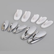 패브릭 커튼 양쪽 고정용 타원형 행거 주방용품걸이 작업실 학생방 다용도후크 자녀방 1인가구, 화이트 - 소