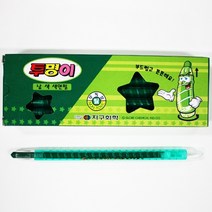 지구화학 투명이색연필 초록색 샤프식12개, 1색, 1개