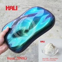 카멜레온 안료 분말 색상 여행 안료 자동차 페인트 분말 항목: 209BG 1lot = 10gram 입자 크기: 30-150um, 03 209IG