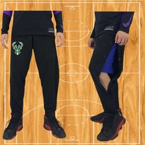 봄 가을 오픈 버튼 밀워키 벅스 NBA 트레이닝 복 바지 키 큰 남자 빅사이즈 에슬러져 룩 스웻 져지 팬츠