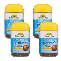 Natures Way 네이처스 웨이 아이들용 스마트 프로바이오틱 유산균 초코볼 For Children Smart Probiotic Choc Balls 50개, 4개