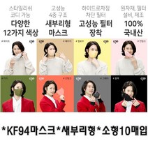 김희철 KF94 마스크 이비에 하이클래스 슬림뷰티라인 마스크 소형 S 10매 컬러 화이트 베이지 옐로우 연핑크 카키 진핑크 그레이 블랙 고성능 MB필터 숨쉬기 편한 귀편 새부리형, 블랙 소형