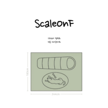 ScaleOnF 자체 주문 제작 스프링바 컴팩트 전용 그라운드시트 방수포, PE 베이지
