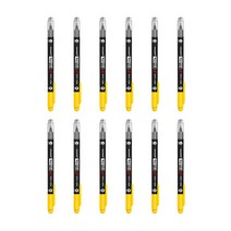 모나미 트윈 컴퓨터용펜 예감적중 A 12p 마킹펜 볼펜 검정펜 홍보 인쇄 판촉 까만색 펜 문구 사무용