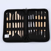DIY 크레이 도자기 도예도구 조각 점토 조소 흙 조각칼 취미 세트, 14종 세트 도예 도구