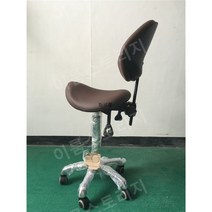 진찰 진료 병원 의자 미용 원형 스툴 보조, 갈색안장