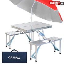 CAMPM 캠핑 테이블 높이조절 접이식 용품 야외 일체형 초경량 미니 알루미늄 폴딩 휴대용 식탁 보조 좌식 이동식 낚시 좌판 간이 캠핑테이블 세트 E_74 68X85X68, 알루미늄 일체형 테이블