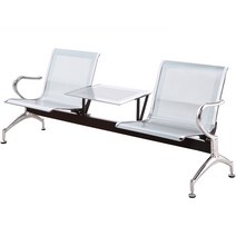병원 대기 의자 로비 약국 대기실 공항 휴게실 긴의자 튼튼한, 2인 + 커피 테이블