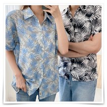 커플 비치웨어 남여 여행 패션 반팔 셔츠 신혼여행옷