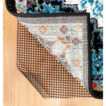 미끄럼 방지 부분 러그 패드 - 완전히 세탁 가능 두꺼운 도어 매트 그리퍼 동양 전통 또는 현대적인 및 모든 단단한 표면 바닥용 목재 타일 시멘트 (61 x 91.4cm(2 3피트