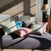 코튼샤워 피그먼트 네모네모 쿠션, 틸그린