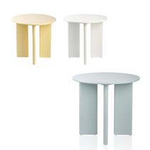 미드 가정 카페 커피숍 업소용 사이드 높은 테이블 (3color), 오프화이트