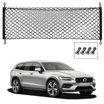블루오션 볼보 V60 크로스컨트리 트렁크네트 그물망네트 포켓형 수납형 SUV RV 러기지네트 정리, 1개