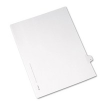 Avery Allstate-Style Legal Side Tab Divider Title: 6 Letter White 25/Pack null, 1, 25/Pack, White, Letter, Title