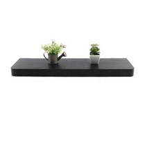 깔끔한 무지주 선반세트 블랙 600x195x38mm