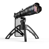 카메라렌즈 캐논 호환 렌즈 시그마 APEXEL-36X 전화 카메라 렌즈 망원경 줌 HD 단안 + 셀카 삼각대 모든, 02 With tripod