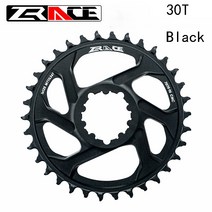 로드 MTB 자전거 크랭크 체인 휠 ZRACE 1x12s 체인 링 28/30/32/34/36T 7075AL 비커스-경도 21 오프셋 6mm 너비 MTB 체인 휠 SRAM 직접 장착 크랭크, 02 30T Black