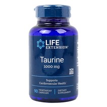 라이프익스텐션 타우린 1000mg 베지테리안 캡슐, 90정, 1개
