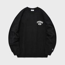 커버낫 스몰 아치 로고 맨투맨 블랙 11203476