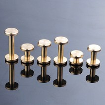 10PC Brassr Craft 솔리드 네일 볼트 부기 둥근 머리 나사 스트랩 리벳 나사 수하물 공예 의류/가방/신발 4-20mm, 10x9mm, 10개