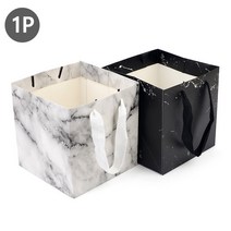 대리석 정사각 코팅 종이 선물 쇼핑백 양주쇼핑백 옷가게쇼핑백 선물백, 단일사이즈