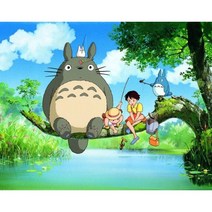 영화 캐릭터 보석십자수 애니 명장면 일러스트 큐빅가득 그림 새집선물 집콕취미 집중력향상 액자없음 DIY키트 10종, 이미지07번, 30*40CM