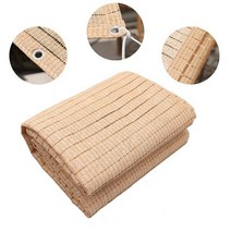 어닝 베이지 차양 그물 야외 파티오 HDPE 천막 정원 다육 식물 햇빛 가리개 발코니 테라스 개인 정보 보호, 1m x 5m, 01 Beige_04 1m x 5m