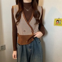 여성 봄신상 니트 민소매 조끼 베스트 아우터 가디건WZB