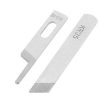 미싱기 호환용품 2Pcs KR23 어퍼/다운 나이프 오버 록 재봉틀 Siruba 용 텅스텐 스틸: 737 747 757 Pegasus, 03 c