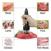 연육기 고기 돈가스 망치 수동 분쇄기 직업 tenderizer 바늘 품질의 스테인레스 스틸 주방 도구 주방 악세사리, 검은색