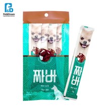 소고기맛 반려견 유산균 츄르 4개입 식품 시바견 애견