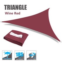캐노피 천막천 삼각형 햇빛 가리개 UV 야외 시설 및 활동 천막 캠프, CHINA, 2X2X2M, WINE RED