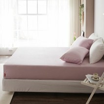 1300K 60수사틴 순면 매트커버 호텔침구 EK이스턴킹 핑크