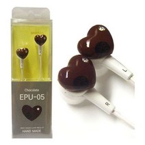 [AJZ_1938903] 미니어처 수제 이어폰 EPU-05 (밀크초코) 수적업이어폰 핸드메이드이어폰 귀여운이어폰 예쁜이어폰 음악감상이어폰