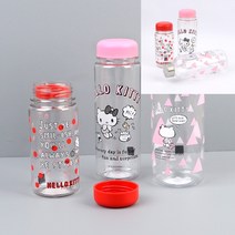 헬로키티 메모리보틀 500ml 커플텀블러 빨대물통 휴대용물통 휴대용물병 투명보틀 마이보틀 휴대용텀블러 스포, 600ml