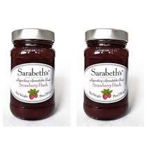 사라베스 딸기 복숭아 잼 스프레드 510g 2팩/ Sarabeths Strawberry Peach Spread 18oz