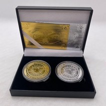 기념주화 비트코인선물 모형소품2in 1 박스 비트코인/이더리움/라이트코인/대시/리플/모네로/EOS Binance V, 30 SET49