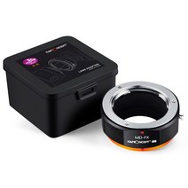후지 필름 FUJIFILM 카메라 K& F CONCEPT MD-FX MD 렌즈-후지 X 카메라 마운트 어댑터 링-미놀타 MC 필름 F, 01 Black_01 Fujifilm X 마운트