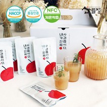 내가 진짜 사과즙이다 100ml 30포 NFC 저온착즙 (선물용) 산들정, 단품, 단품